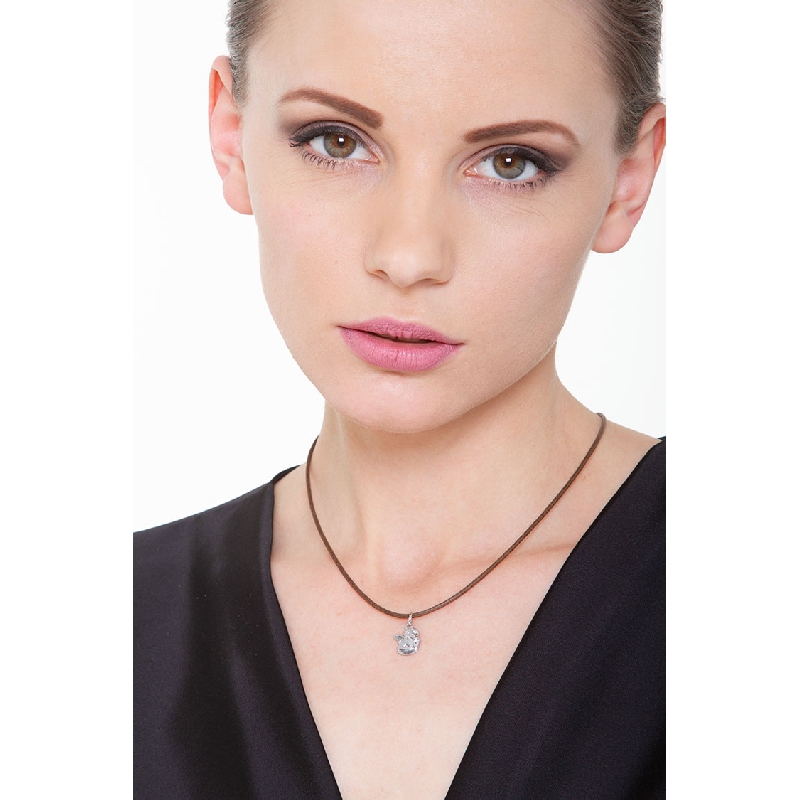 Weißgold 18K Engel Anhänger 