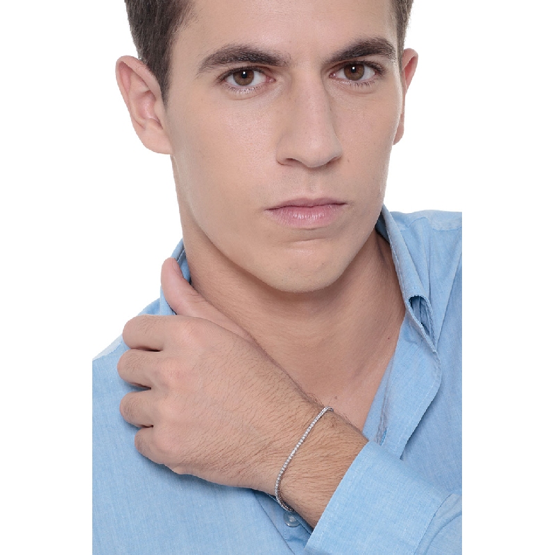 Weißgold-Halskette mit Diamant- und Aquamarin-Anhänger -PA2BBA-CO-2- Gioielli di Valenza -50% 235,00 €