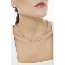 Tennis Kette aus Weißgold 750 mit Diamanten 2