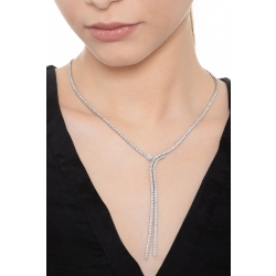 Y Kette Weißgold mit Diamanten 2