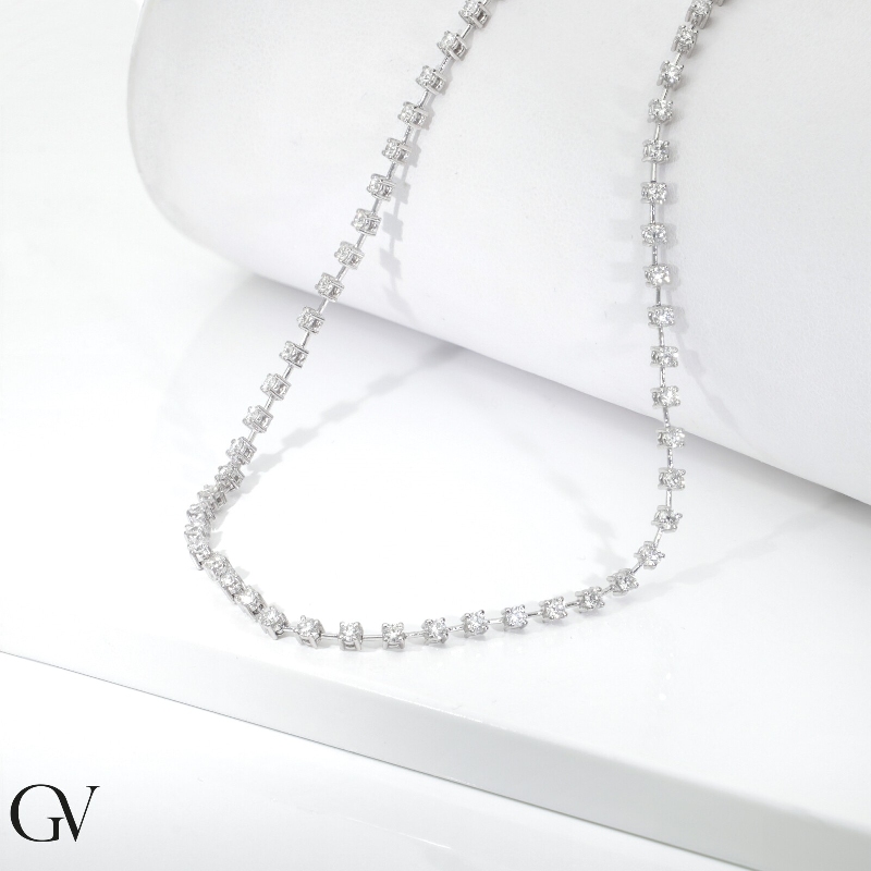 750er Weißgold Damen Diamantkette  750er Weißgold Damen Diamantkette