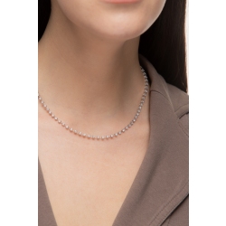 750er Weißgold Damen Diamantkette  2