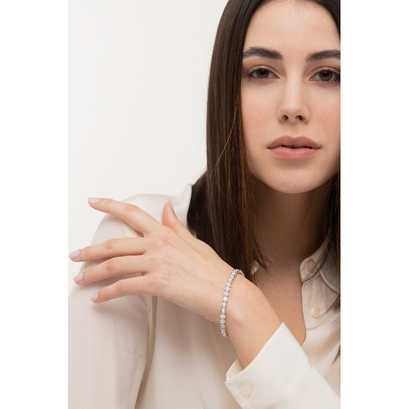 750er Armband Damen Weißgold mit Diamanten 750er Armband Damen Weißgold mit Diamanten