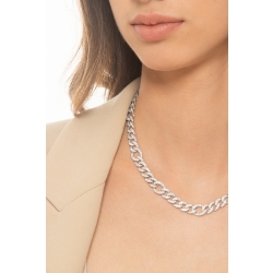 Iced Out Kette mit Diamanten Weißgold  2