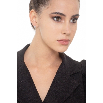 Einkarätige Diamant-Ohrstecker aus Weißgold 18K