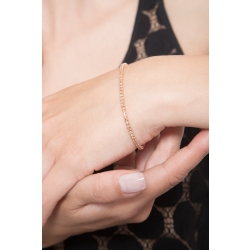 Tennisarmband mit braunen Diamanten Roségold 2