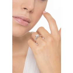 Weißgold 18K Verlobungsring 0,90 Karat Diamant 2