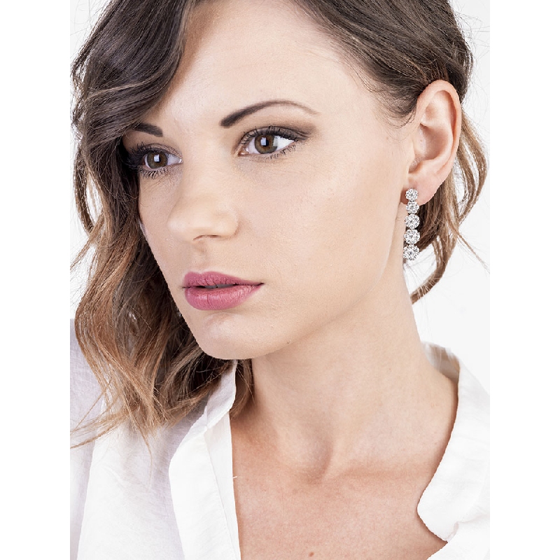 Diamant Ohrhänger Weißgold 18 Karat Diamant Ohrhänger Weißgold 18 Karat