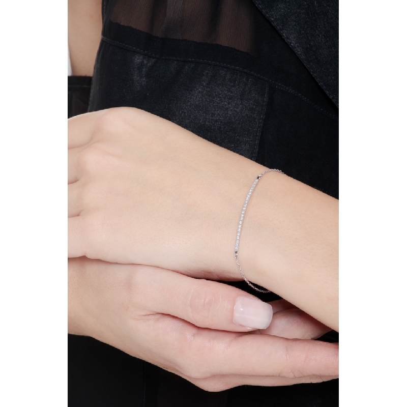 Weißgold Armband mit Diamanten Weißgold Armband mit Diamanten