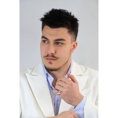 Siegelring Männer Weißgold mit Diamanten