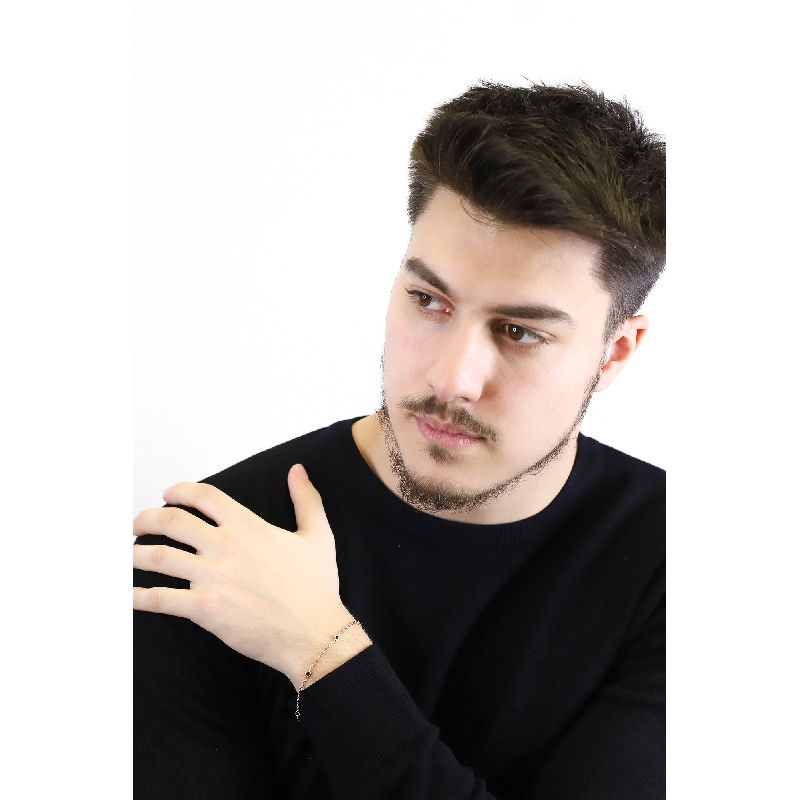 Armband aus Roségold 18K mit schwarzen Diamanten Armband aus Roségold 18K mit schwarzen Diamanten