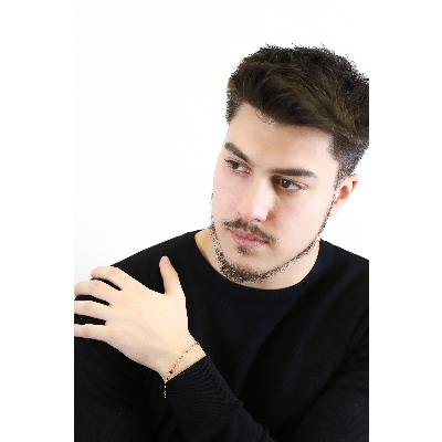 Armband aus Roségold 18K mit schwarzen Diamanten