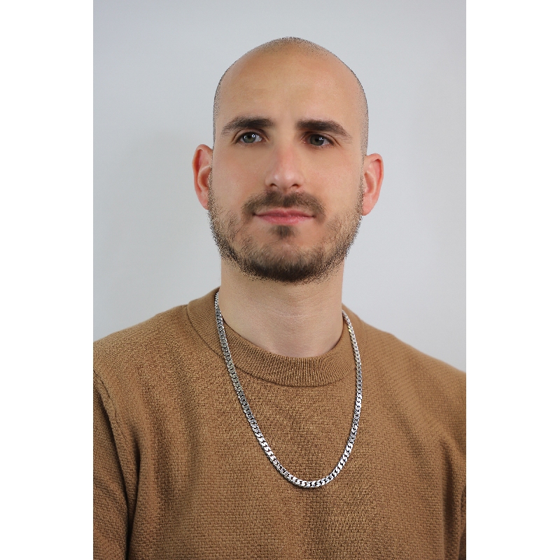 Panzerkette Weißgold 750 massiv 60 cm Panzerkette Weißgold 750 massiv 60 cm