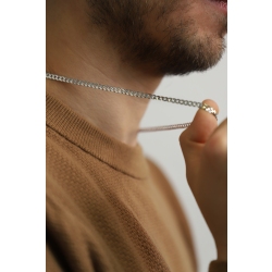 750er Weißgold Panzerkette Herren ohne Anhänger 2