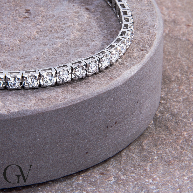 Tennis Diamantarmband aus Weißgold 750 