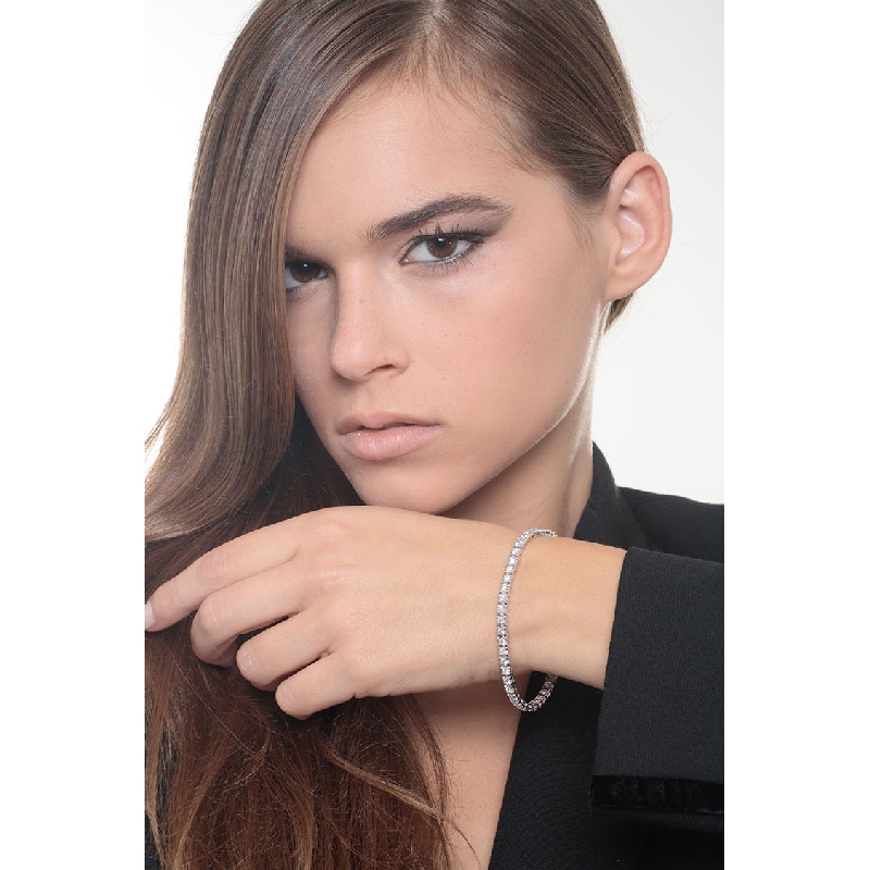 Tennis Diamantarmband aus Weißgold 750 