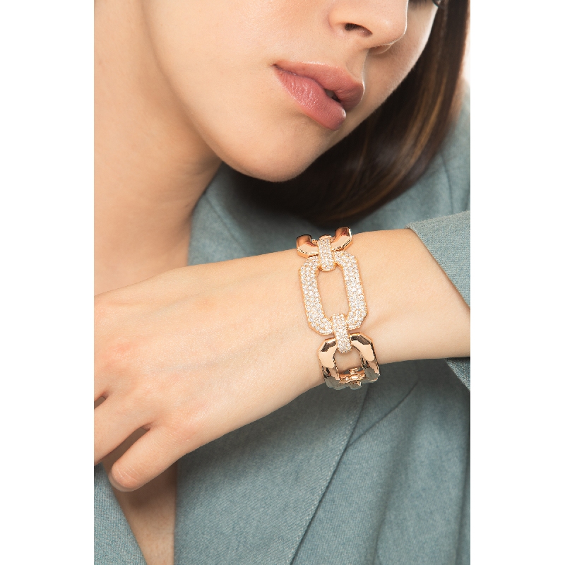 Armreif aus Roségold 18K mit Diamanten Armreif aus Roségold 18K mit Diamanten