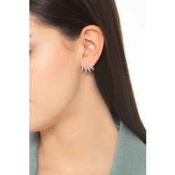 750er Weißgold Ohrringe mit Diamanten 2