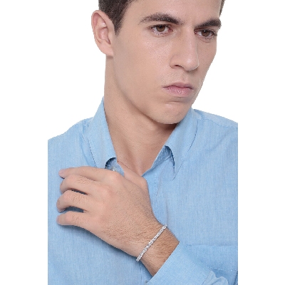 18K Weißgold Tennis Diamantarmband