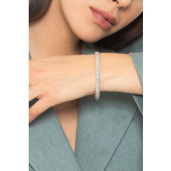 Weißgold 750 Armreif mit Diamanten  2