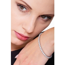 18K Weißgold Tennis Diamantarmband 2