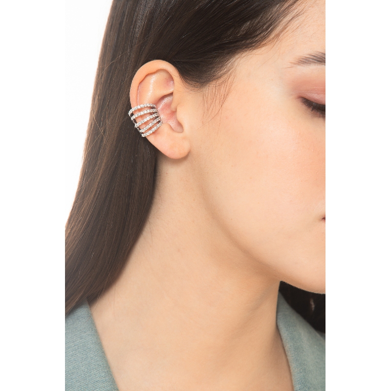 Damen Earcuff aus Weißgold 18k mit Brillanten Damen Earcuff aus Weißgold 18k mit Brillanten