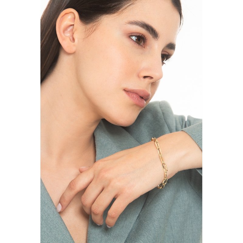 750er Gelbgold Kettenarmband 