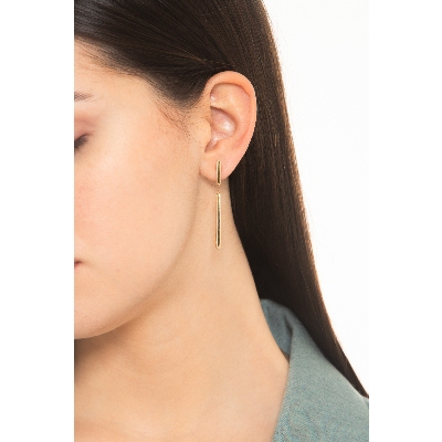 Ohrhänger aus Gelbgold mit Stäbchen