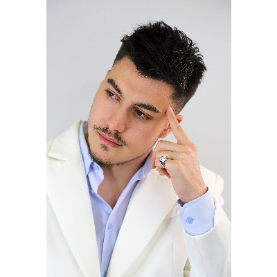 Weißgold Ring Herren mit Diamanten