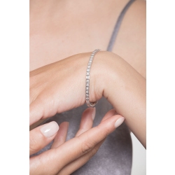 Tennisarmband Weißgold 750 mit Diamanten   2