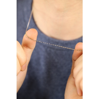 Halskette aus Weißgold 750 ohne Anhänger