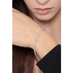 750 Weißgold -Tennisarmband mit 0,025 Karat Diamanten   2