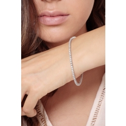 Tennisarmband 18K Weißgold mit 0,035 Karat Diamanten   2