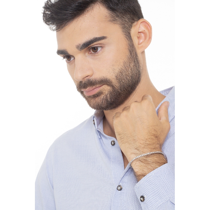 Tennisarmband Weißgold mit 0,04 Karat Diamanten  