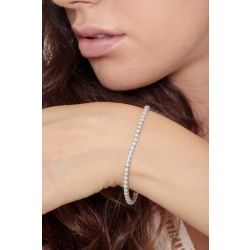 Tennisarmband Weißgold mit 0,04 Karat Diamanten   2