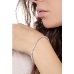 Tennisarmband aus 18K Weißgold 750 mit Diamanten 2