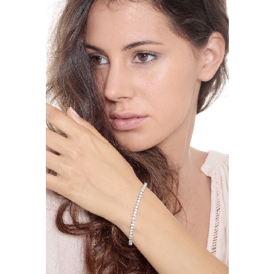 Diamant-Armband 18K Weißgold 750