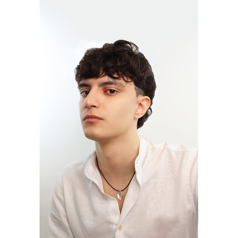 Teilbarer Herzanhänger aus 18 Karat Weißgold