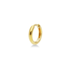 Einzelne Creole aus Gelbgold 18K