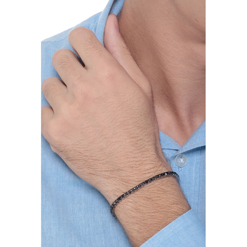 Tennis Armband Weißgold mit schwarzen Diamanten Tennis Armband Weißgold mit schwarzen Diamanten