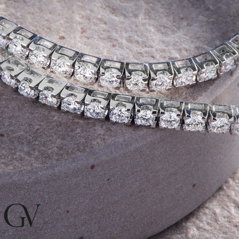 Tennisarmband Weißgold mit Diamanten Tennisarmband Weißgold mit Diamanten