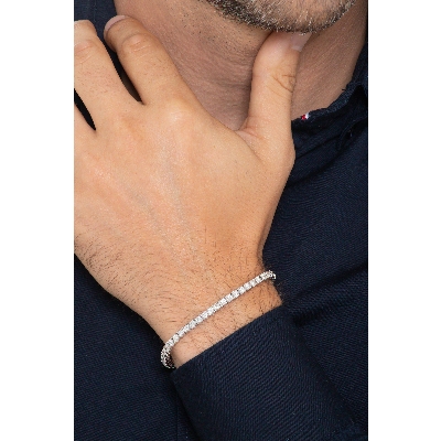 Armband Weißgold Tennis mit Diamanten