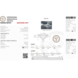 IGI-zertifizierter Diamant CT 0,41 F VS1 2