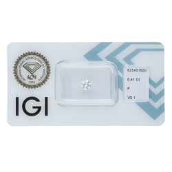 IGI-zertifizierter Diamant CT 0,41 F VS1
