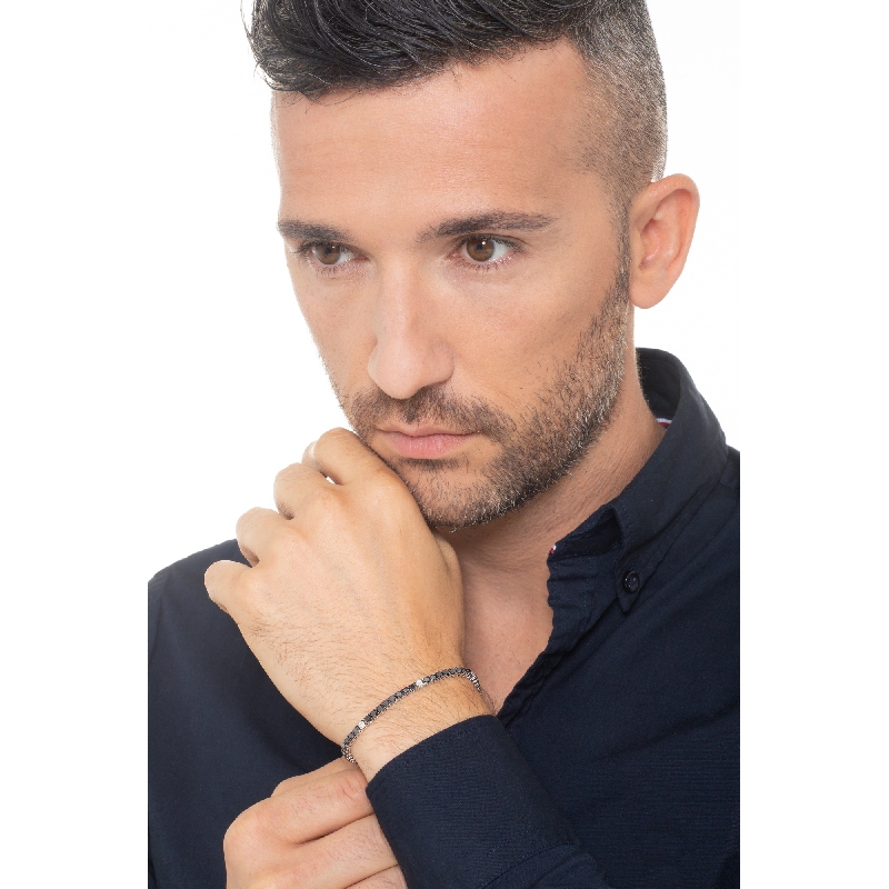 Tennisarmband Weißgold mit schwarzen Diamanten  Tennisarmband Weißgold mit schwarzen Diamanten