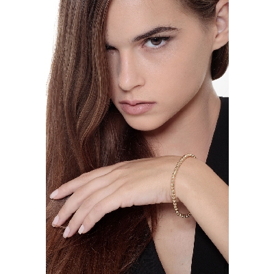 Armband mit Kugeln aus Gelbgold 