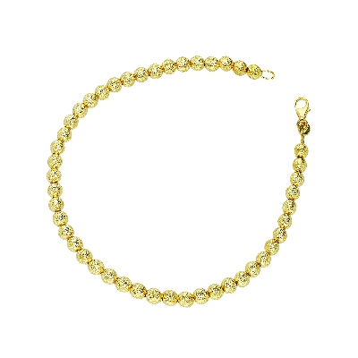 Armband mit Kugeln aus Gelbgold 