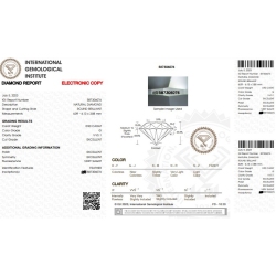 IGI-zertifizierter Diamant CT 0,90 G VVS1 2
