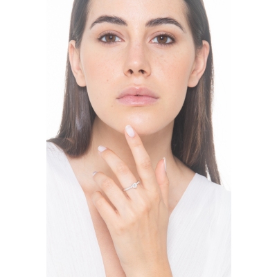 Diamant Ring Herzschliff 0.70 kt GIA Weißgold 18K