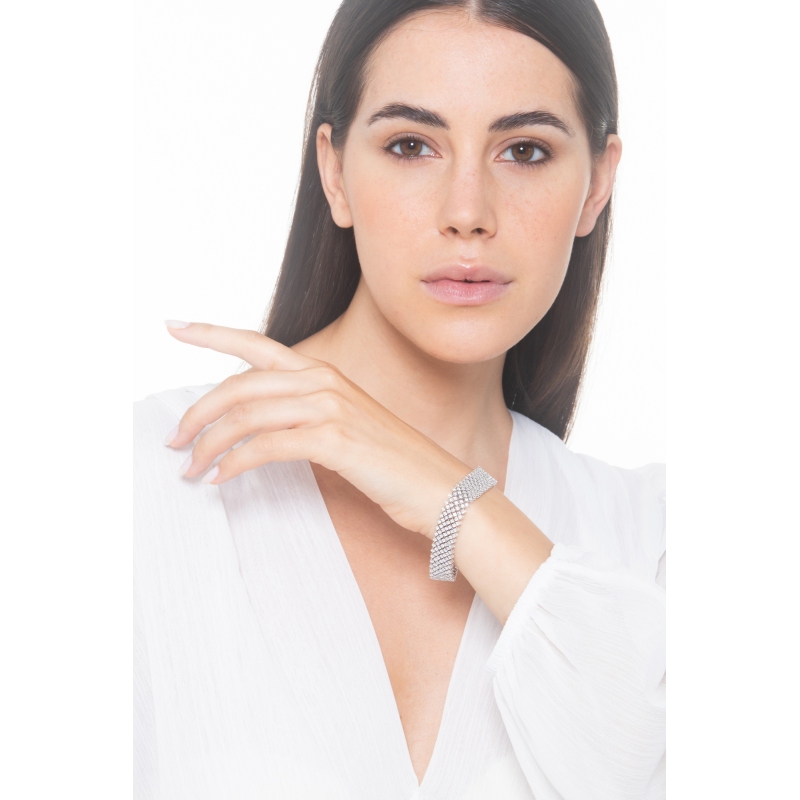 Armband aus 750er Weissgold mit Diamanten